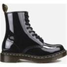Dr. Martens Women's 1460 Patent Lamper 8Eye Boots  Black  UK 3