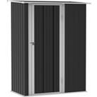 Outsunny Garden Storage Shed, Outdoor Tool Shed with Sloped Roof, Lockable Door for Equipment, Bikes