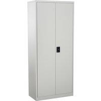 Vinsetto Cool Rolled Steel Tall Office Lockable Filing Cabinet Free Standing 2 Doors 4 Internal Adjustable Shelves Bookcase Storage Large Space Unit