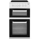 Beko ADC5422AW Free Standing A Electric Cooker with Ceramic Hob 50cm White *New