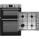Hisense BI6095GXUK Built In Electric Electric Double Oven and Gas Hob Pack - Stainless Steel - A/A Rated