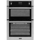 Stoves BI900G Built In Gas Double Oven with Full Width Electric Grill - Stainless Steel - A/A Rated
