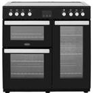 Belling Cookcentre90E 90cm Electric Range Cooker with Ceramic Hob - Black - A/A Rated
