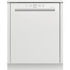 Indesit DBE2B19UK Semi Integrated Standard Dishwasher - White Control Panel with Fixed Door Fixing Kit - F Rated