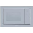 Smeg Linea FMI120S2 Built In Microwave With Grill - Silver Glass