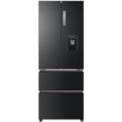 Haier HB16WSNAA 60/40 Total No Frost Fridge Freezer - Black / Stainless Steel - F Rated