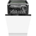 Hisense HV520E40UK Fully Integrated Slimline Dishwasher - Black Control Panel with Fixed Door Fixing
