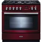Rangemaster Professional Plus FXP PROP90FXPDFFCY/C Free Standing Range Cooker in Cranberry