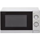 Sharp R20DSLM Free Standing Microwave Oven in Silver