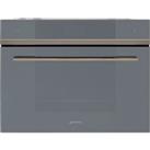 Smeg Linea SF4104WVCPS Wifi Connected Built In Compact Electric Single Oven with added Steam Function - Silver - A+ Rated