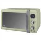 Swan Retro SM22030GN Free Standing Microwave Oven in Green