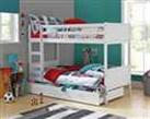 Habitat Detachable Bunk Bed with Storage - White