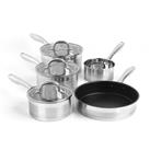 Salter BW06746 Timeless Collection Stainless Steel 5 Piece Pan Set