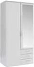 Argos Home New Hallingford 2Dr 3 Drw Mirror Wardrobe - White