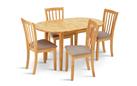 Argos Home Banbury Solid Wood Extending Table & 4 Chairs