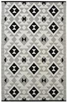 Eden Geometric Chequerboard Monochrome Indoor/Outdoor Garden Patio Area Rug