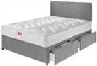 Argos Home Elmdon Double Deep Ortho 4 Drawer Divan Bed -Grey