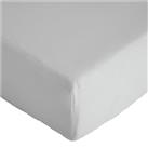 Argos Home Plain White Fitted Sheet - Double