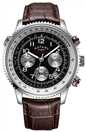 Rotary Men's Chronograph Brown Leather Strap Watch