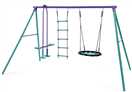 Plum Kids Garden Nest, Glider and Rope Ladder Swing Set