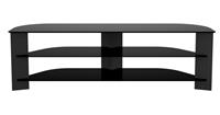 AVF Up To 75 Inch Large Glass TV Stand - Black