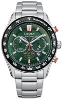 Citizen Men's Eco-Drive Black Sterling Silver Bracelet Watch