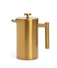 Habitat Double Walled 8 Cup Cafetiere - Gold