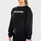 Women's Urban Dance Cropped Sweatshirt  Black With Prints