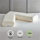 Memory Foam VShaped FirmSupport Pillow White