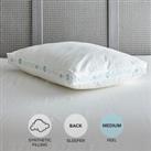 Comfortzone Hollowfibre MediumSupport Walled Pillow White