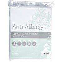 Freshnights Anti Allergy 30cm Zipped Mattress Protector White