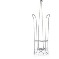Toilet Roll Holder and Store Silver