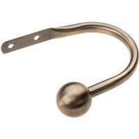 Pack of 2 Small Ball Holdbacks Antique (Brass)