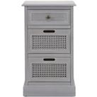 Lucy Cane Grey Bedside Table Grey