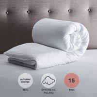 Fogarty Soft Touch 15 Tog Duvet White