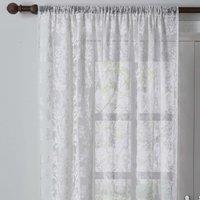 Dorma Winchester White Slot Top Single Voile Panel White