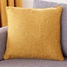NEW Dunelm Vermont Woven Textured Fabric Cushion 45cm x 45cm - Mustard Yellow