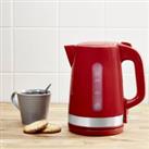 Dunelm 1.7L Red Kettle Red