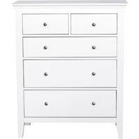 Lynton White 5 Drawer Chest White