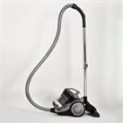 Dunelm Cylinder Vacuum Black, Silver and Grey
