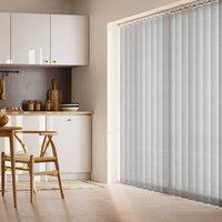 Grey Stripe Cordless Vertical Blind Grey