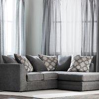Washington Right Hand Fabric Corner Sofa Grey