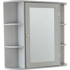 Verona Grey Mirror Cabinet Grey