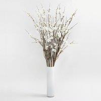 Pack of 12 Artificial Peach Blossom Spray Cream 120cm Cream and Green