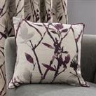 Zen Plum Jacquard Cushion Plum Purple