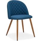 Astrid Chair Teal Fabric Blue