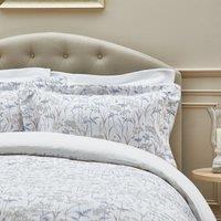 NEW Dorma Cheddleton Floral Stripe Cotton Oxford Pillowcase Pair - Multi