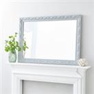 Decorative Wall Mirror 102x72cm Grey Grey