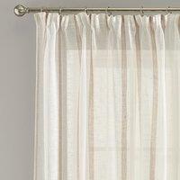 Boucle Stripe Blush Tape Top Single Voile Panel Cream and Pink