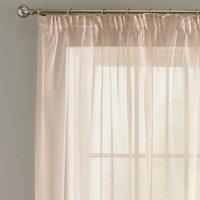 Sheer Elegance Blush Tape Top Single Voile Panel Pink